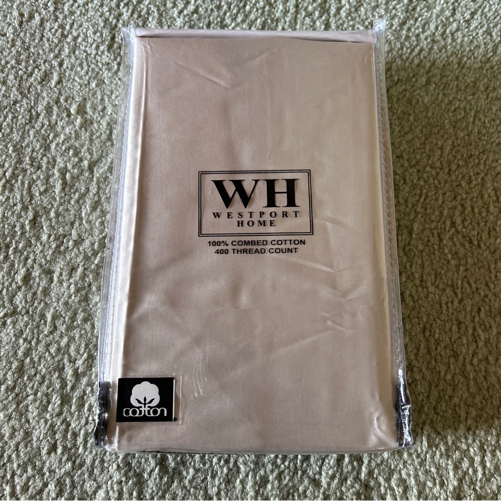 Westport Home set of 2 Standard Pillowcases